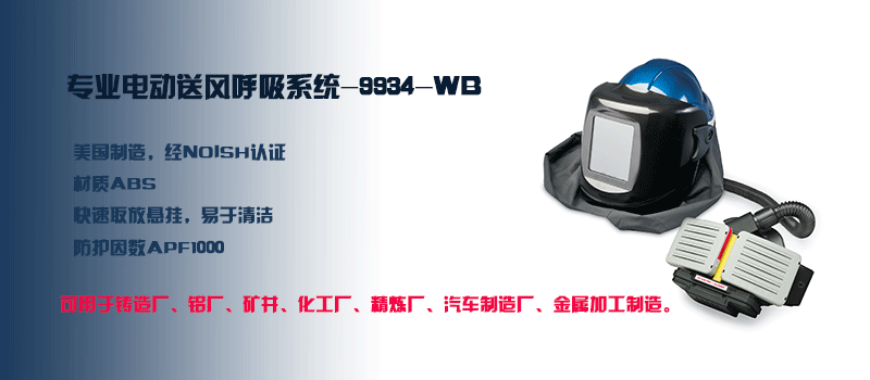 9934-WB 專業型電動送風濾塵呼吸器